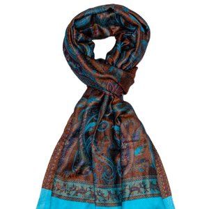 Pashmina Scarf for Women Beautiful Emerald Blue